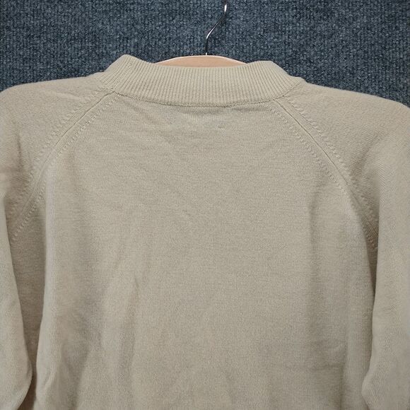 Wolf & Dessauer Men's Sweater Tan M High Neck Pullover Long Sleeve Knit Comfort - Picture 5 of 13